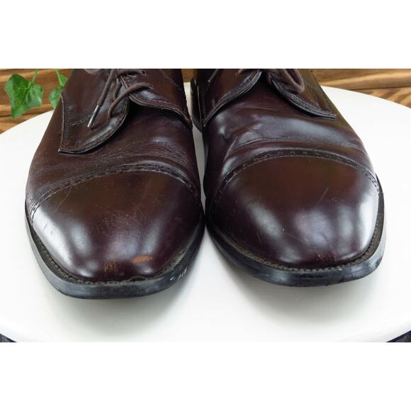 Joseph Abboud Shoes‎ Sz 10 M Brown Derby Oxfords Leather Men - Picture 2 of 9